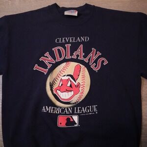 1996 Chalk Line Cleveland Indians American‎ League Baseball Sweatshirt Adult M